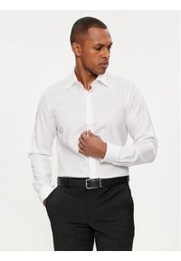 Michael Kors Koszula MK0DS01001 Biały Slim Fit. Kolor: biały. Materiał: bawełna #1