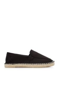 Wittchen - Damskie espadryle z ekozamszu czarne. Nosek buta: okrągły. Kolor: czarny. Materiał: skóra ekologiczna. Sezon: lato. Obcas: na obcasie. Styl: elegancki, wakacyjny. Wysokość obcasa: niski #1