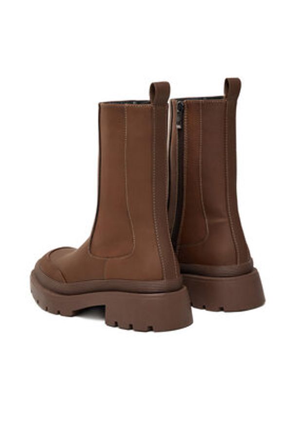 DeeZee Botki 13096-10 Brązowy. Kolor: brązowy. Materiał: syntetyk, materiał