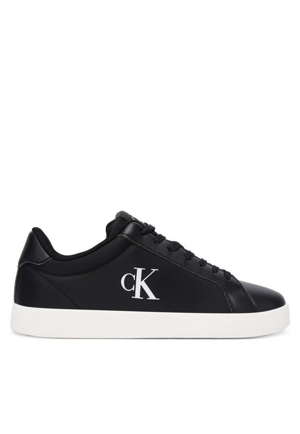 Calvin Klein Sneakersy 3 Cupsole Laceup Pu Mg YW0YW01781 Czarny. Kolor: czarny. Materiał: materiał