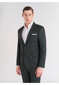 Pako Lorente - PAKO LORENTE – Zielona jednorzędowa marynarka męska. Kolor: zielony