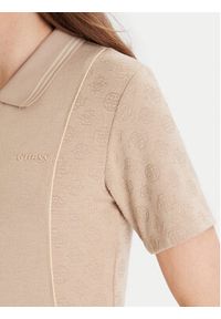 Guess Sukienka dzianinowa V5YK00 KCX12 Beżowy Regular Fit. Kolor: beżowy. Materiał: wiskoza #3