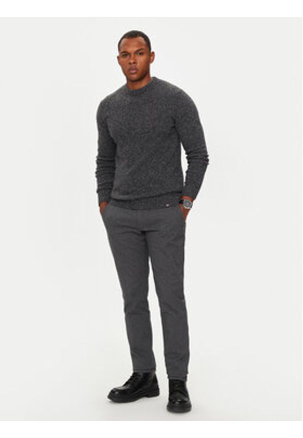 Colmar Sweter 4402 6YQ Szary Regular Fit. Kolor: szary. Materiał: wełna