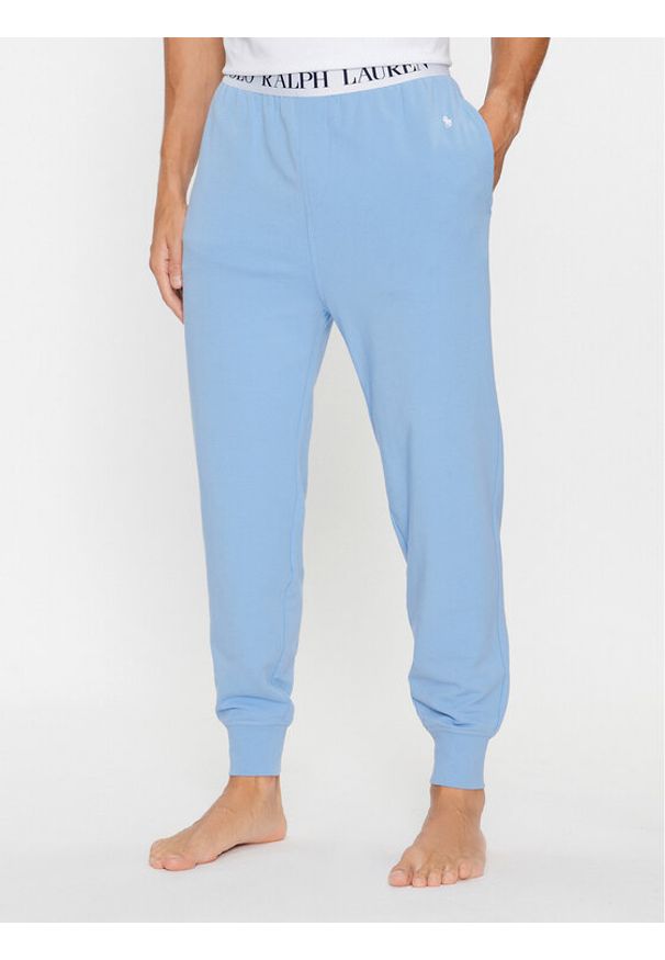 Polo Ralph Lauren Spodnie piżamowe 714899621004 Niebieski Regular Fit. Kolor: niebieski. Materiał: bawełna