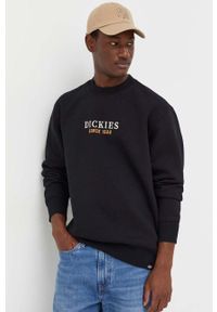 Dickies bluza męska kolor czarny z nadrukiem. Kolor: czarny. Wzór: nadruk. Styl: klasyczny #1