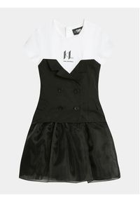 Karl Lagerfeld Kids Sukienka codzienna Z30086 S Czarny Regular Fit. Okazja: na co dzień. Kolor: czarny. Materiał: syntetyk. Typ sukienki: proste. Styl: casual #3