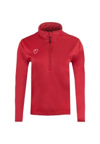 GLENMUIR - Dziecięcy Bluza PlayerLayer Zip Rood 110-116 - Komfort i Styl. Kolor: czerwony. Materiał: poliester