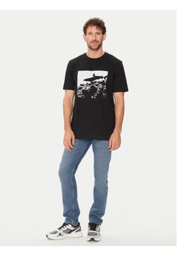 BOSS - Boss T-Shirt Te_Sea_Horse 50515626 Czarny Regular Fit. Kolor: czarny. Materiał: bawełna