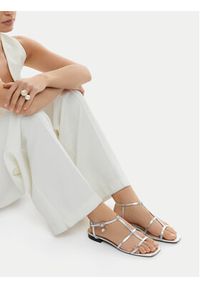 Gino Rossi - GINO ROSSI Sandały CEO-ROSE-LT22866-1 Srebrny. Kolor: srebrny. Materiał: skóra #3