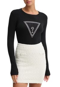 Guess - GUESS Czarny damski sweter Ivory. Kolor: czarny #4