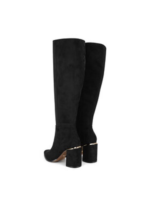 Nine West Kozaki WFA2999-1 Czarny. Kolor: czarny. Materiał: materiał