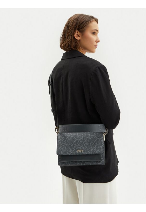 Tous - TOUS Torebka Kaos Mini Lines Audree 2002183347 Szary. Kolor: szary. Materiał: skórzane
