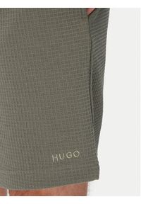 Hugo - HUGO Szorty sportowe Austin 50532023 Zielony ciemny Regular Fit. Kolor: zielony. Materiał: bawełna. Styl: sportowy #2