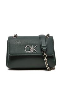 Calvin Klein Torebka Shouder Bag K60K612546 Zielony. Kolor: zielony. Materiał: skórzane #1