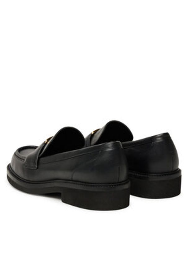 Guess Loafersy FLPSHU LEA14 Czarny. Kolor: czarny. Materiał: skóra