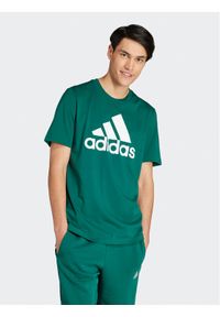 Adidas - adidas T-Shirt Essentials IS1300 Zielony Regular Fit. Kolor: zielony. Materiał: bawełna #1
