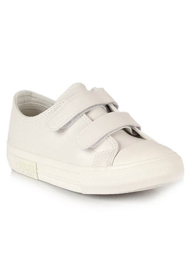 Big-Star - Trampki dziecięce na rzep ekoskóra białe Big Star KK374055. Zapięcie: rzepy. Kolor: biały