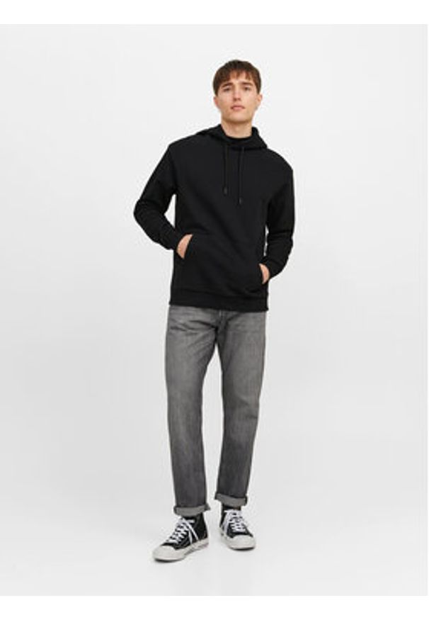 Jack & Jones Bluza Bradley 12249340 Czarny Relaxed Fit. Kolor: czarny. Materiał: bawełna, syntetyk