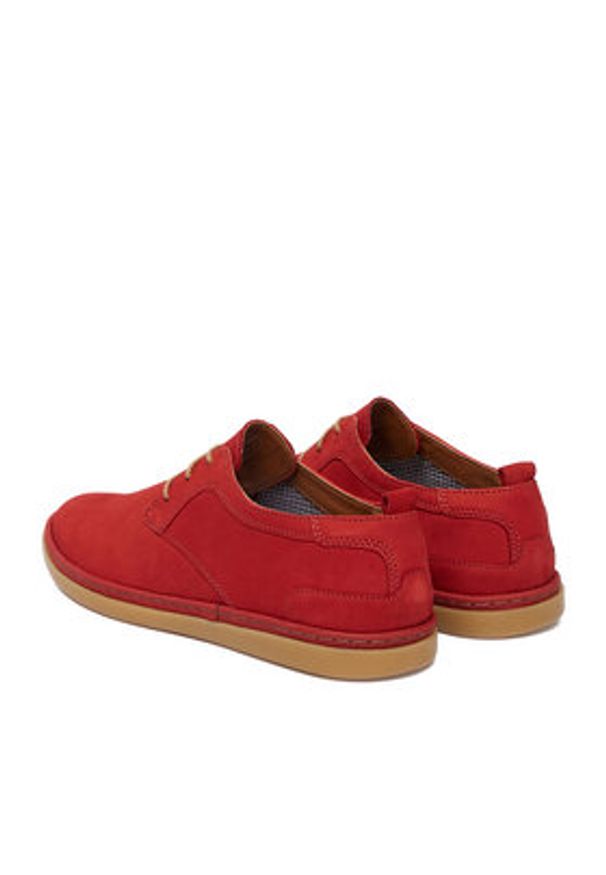 Nautica Półbuty CEO-VITO-04N MB Czerwony. Kolor: czerwony. Materiał: nubuk, skóra