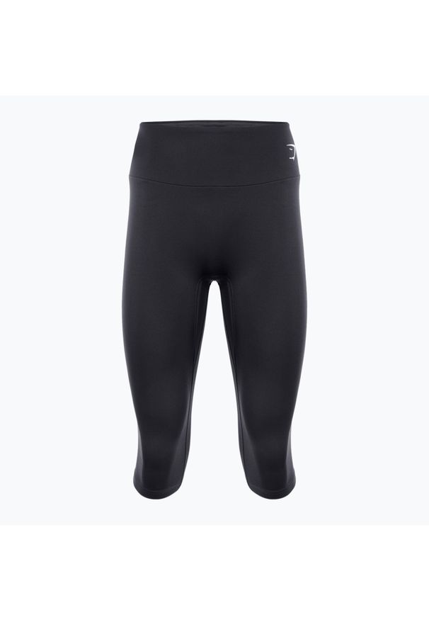 GYM SHARK - Legginsy treningowe damskie Gymshark Training Cropped. Kolor: czarny