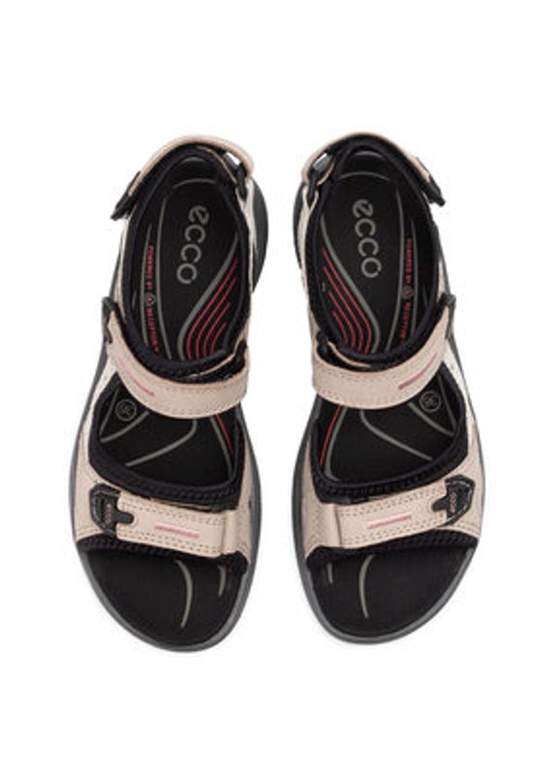 ecco - ECCO Sandały Offroad 06956354695 Beżowy. Kolor: beżowy. Materiał: nubuk, skóra