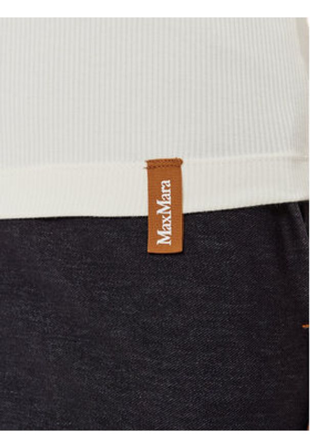 Max Mara Leisure Top Peggi 2426946068 Biały Regular Fit. Kolor: biały. Materiał: bawełna