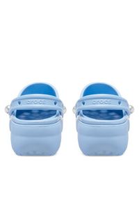 Crocs Klapki Classic Platform Pearl Clog 211231 Niebieski. Kolor: niebieski. Obcas: na platformie #4