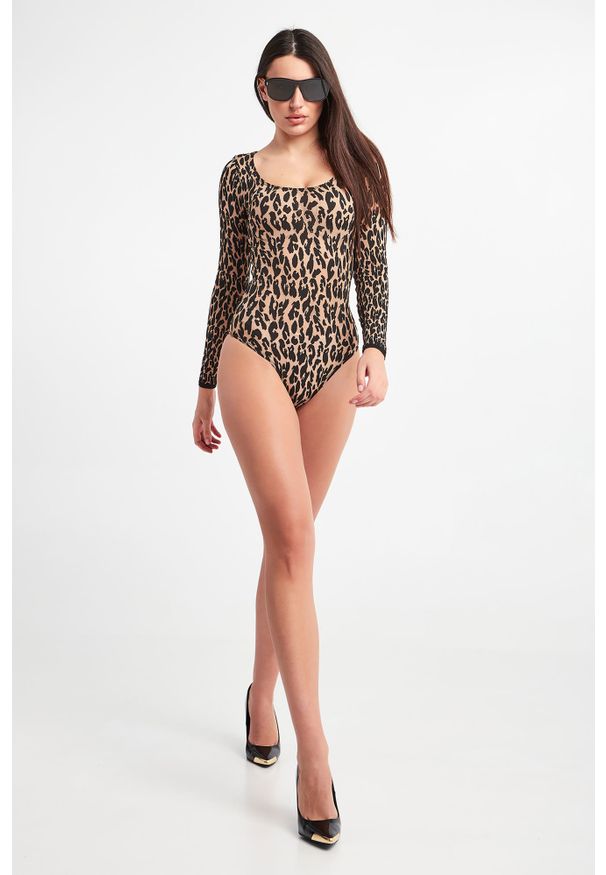 Wolford - BODY LEO WOLFORD. Długość: długie. Wzór: motyw zwierzęcy