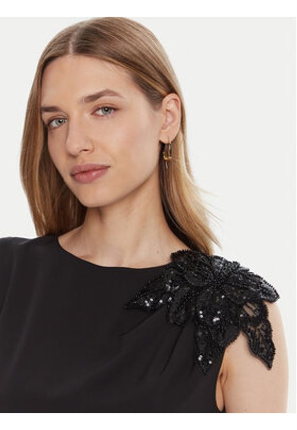 Rinascimento Sukienka wieczorowa CFC0020094002 Czarny Slim Fit. Kolor: czarny. Materiał: syntetyk. Styl: wizytowy