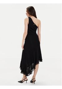 TwinSet - TWINSET Sukienka koktajlowa 241TT2093 Czarny Slim Fit. Kolor: czarny. Materiał: wiskoza. Styl: wizytowy #2