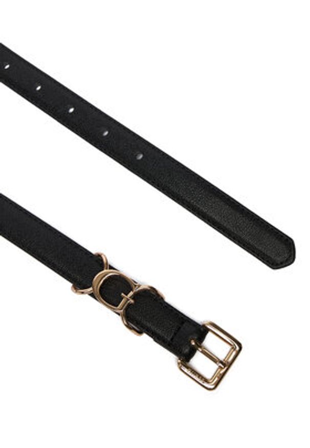 Guess Pasek Damski BW9300 P5420 Czarny. Kolor: czarny. Materiał: skóra