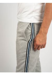 Les Hommes Spodnie "Jogging" | UHJ101752U | Jogging Pants | Mężczyzna | Szary. Kolor: szary. Materiał: bawełna, poliester. Wzór: aplikacja