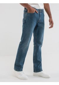 Big-Star - Spodnie jeans męskie straight Eymen 330. Stan: podwyższony. Kolor: niebieski. Styl: klasyczny