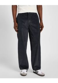 Lee - LEE MĘSKIE SPODNIE SZTRUKSOWE LOOSE WORKWEAR CHINO DARK MUTED GRAY 112356541 L73T008531