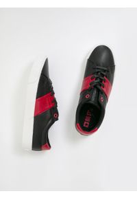 Big-Star - Trampki męskie czarne ze skóry ekologicznej JJ174183 906. Okazja: na co dzień, do pracy, na spotkanie biznesowe. Kolor: czarny. Materiał: skóra ekologiczna. Styl: casual, klasyczny, biznesowy #6