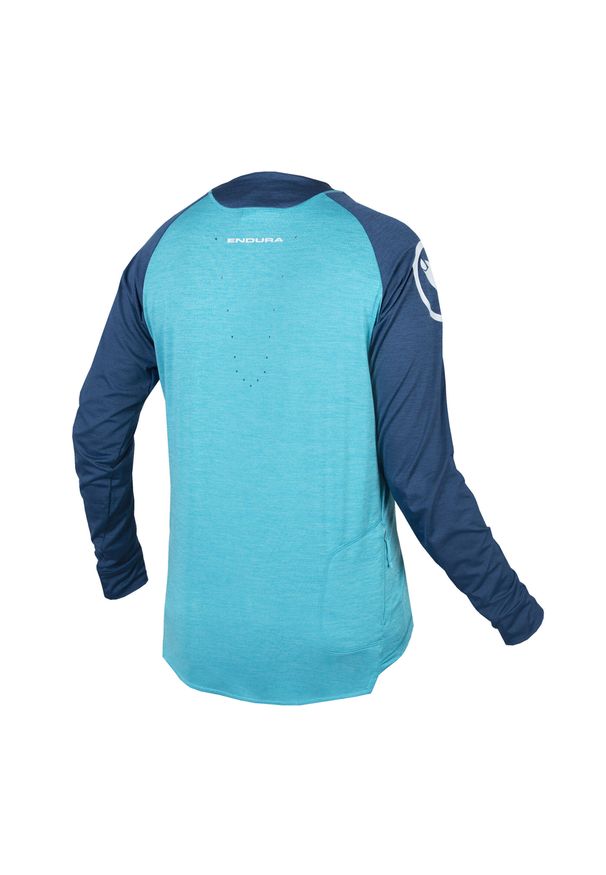 ENDURA - Longsleeve rowerowy męski Endura Singletrack. Kolor: niebieski. Długość rękawa: długi rękaw. Długość: długie