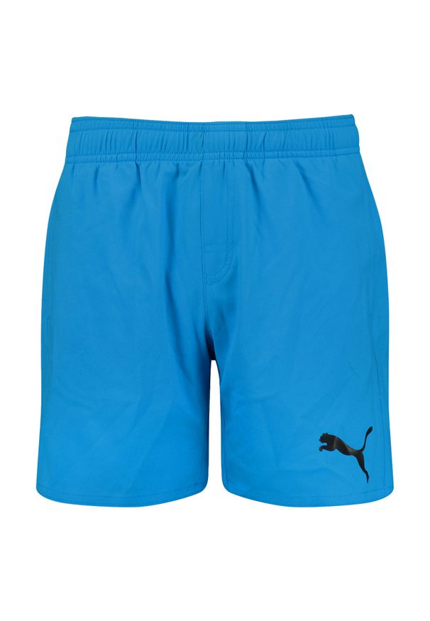 Puma - Strój kąpielowy Męski Swim Medium Length. Kolor: wielokolorowy, niebieski, czarny. Styl: sportowy