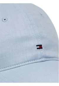 TOMMY HILFIGER - Tommy Hilfiger Czapka z daszkiem Essential Flag Linen Cap AW0AW17130 Błękitny. Kolor: niebieski. Materiał: len, materiał #3