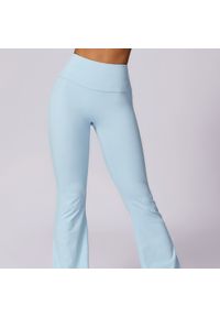 Intica - Spodnie treningowe z elastycznego materiału z wysokim stanem Oksun. Stan: podwyższony. Kolor: beżowy. Materiał: materiał. Sport: fitness #2