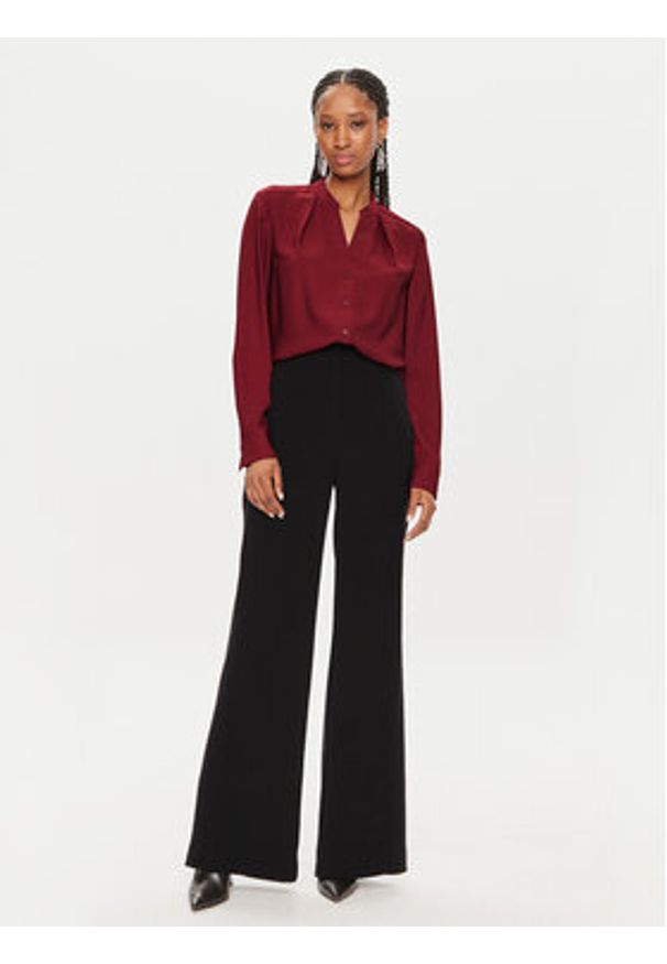 Calvin Klein Koszula K20K207167 Bordowy Regular Fit. Kolor: czerwony. Materiał: syntetyk