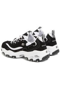 skechers - Skechers Sneakersy D'lites 52675/BKW Czarny. Kolor: czarny. Materiał: skóra