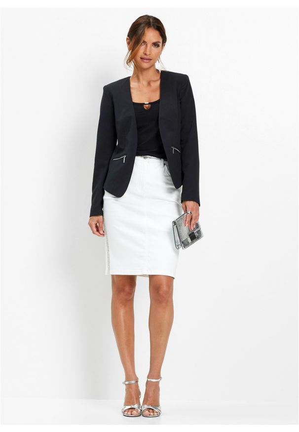 bonprix - Żakiet. Kolor: czarny. Styl: elegancki