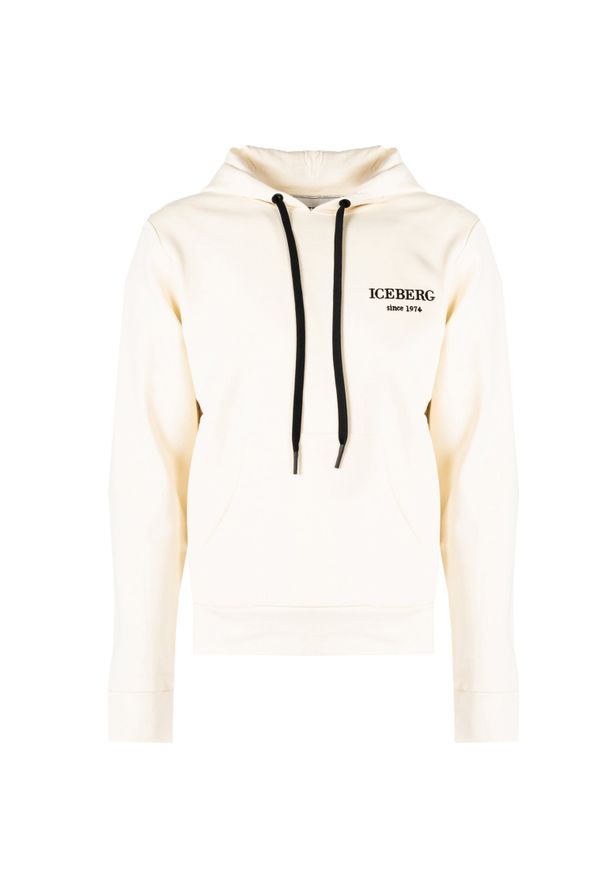 Iceberg Bluza "Hoodie" | E0206300 | Mężczyzna | Beżowy. Okazja: na co dzień. Kolor: beżowy. Materiał: bawełna. Styl: sportowy, casual