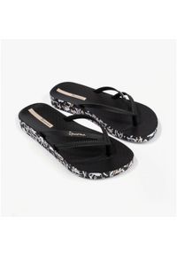 Japonki plażowe damskie Ipanema Bossa Soft V. Okazja: na plażę. Kolor: czarny. Styl: sportowy #1