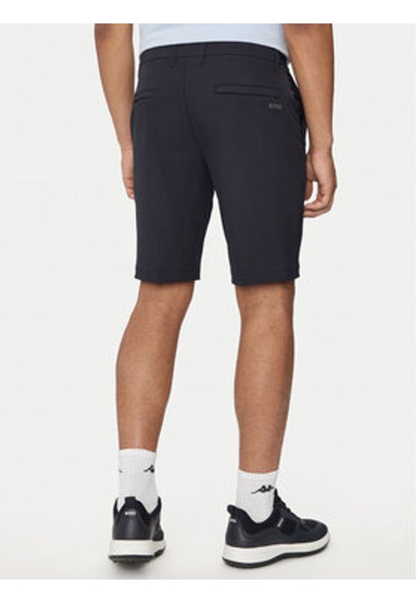 BOSS - Boss Szorty materiałowe S_Commuter 50504392 Granatowy Slim Fit. Kolor: niebieski. Materiał: bawełna