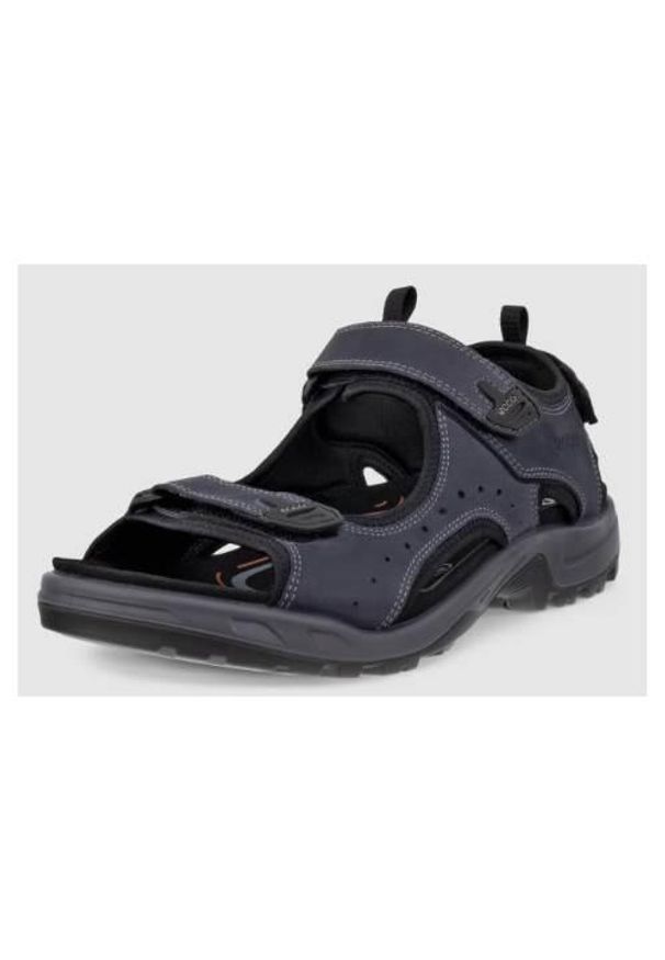 ecco - Buty do chodzenia męskie Ecco Offroad. Zapięcie: rzepy. Kolor: wielokolorowy. Materiał: skóra. Sport: turystyka piesza