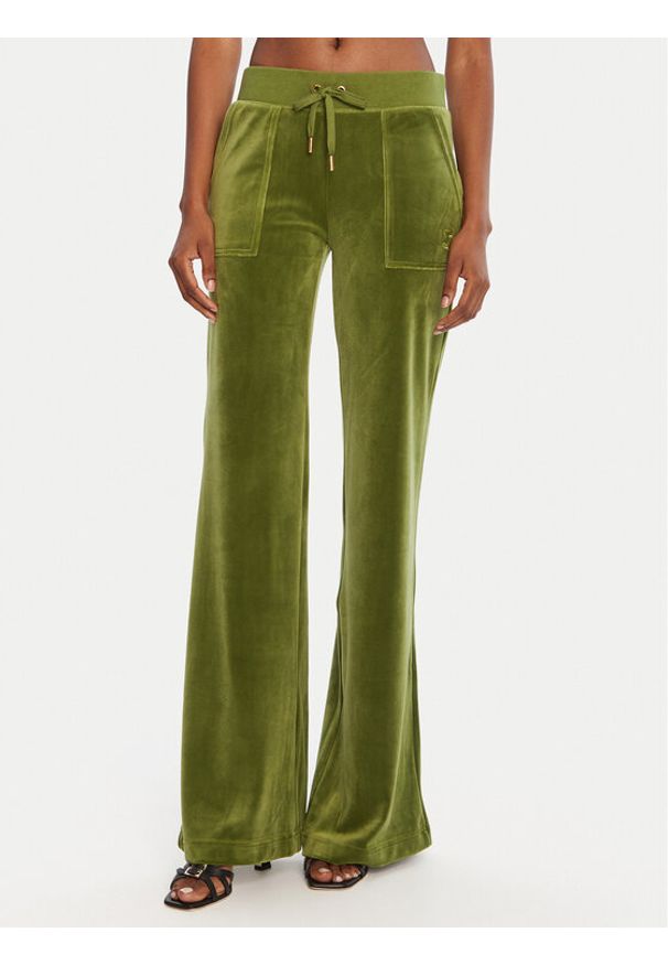 Juicy Couture Spodnie dresowe Layla JCSEBJ001G Zielony Regular Fit. Kolor: zielony. Materiał: syntetyk