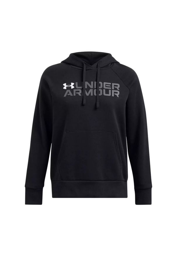 Bluza damska Under Armour Rival Fleece Wordmark Hoodie. Kolor: czarny