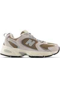 Buty unisex New Balance MR530CN – brązowe. Okazja: na co dzień. Kolor: brązowy. Materiał: zamsz, syntetyk, skóra, materiał. Szerokość cholewki: normalna. Sezon: lato