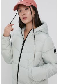 only - Only Kurtka damska kolor zielony zimowa. Okazja: na co dzień. Kolor: zielony. Materiał: poliester. Sezon: zima. Styl: casual #6